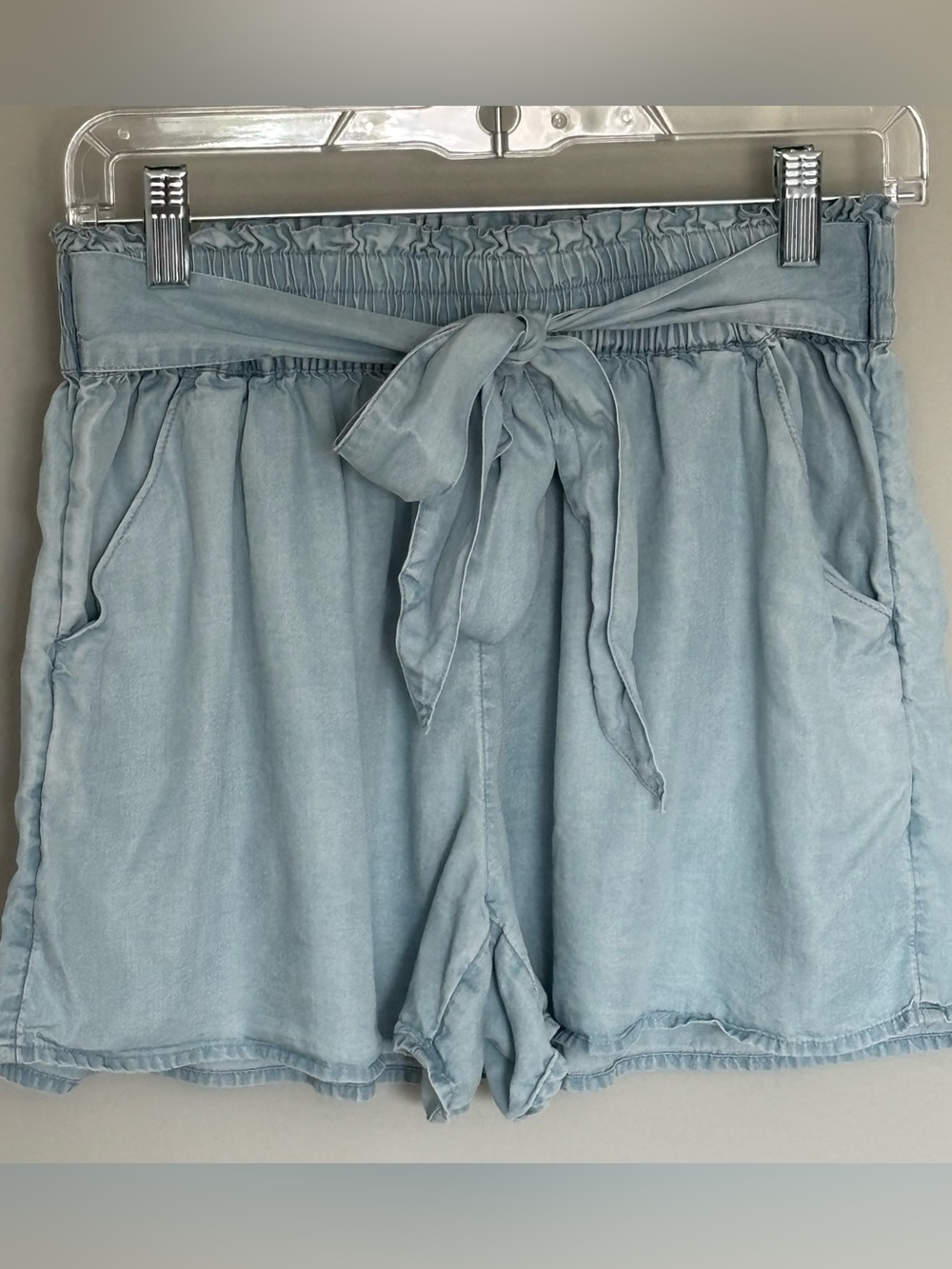 SO Girls Paperbag Waist Pull-On Shorts | Small | Zapata Blue - Picture 2 of 7